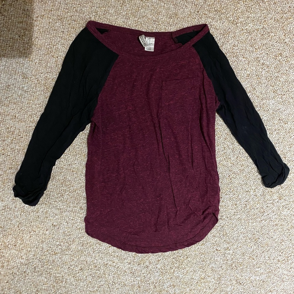 H&M baseball top XS